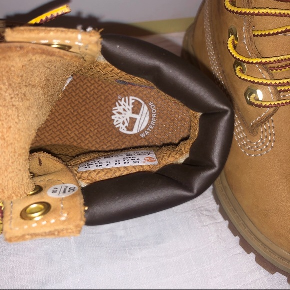 TODDLER TIMBERLAND PREMIUM 6-INCH WATERPROOF BOOTS, Size 8, Used! - Picture 3 of 7